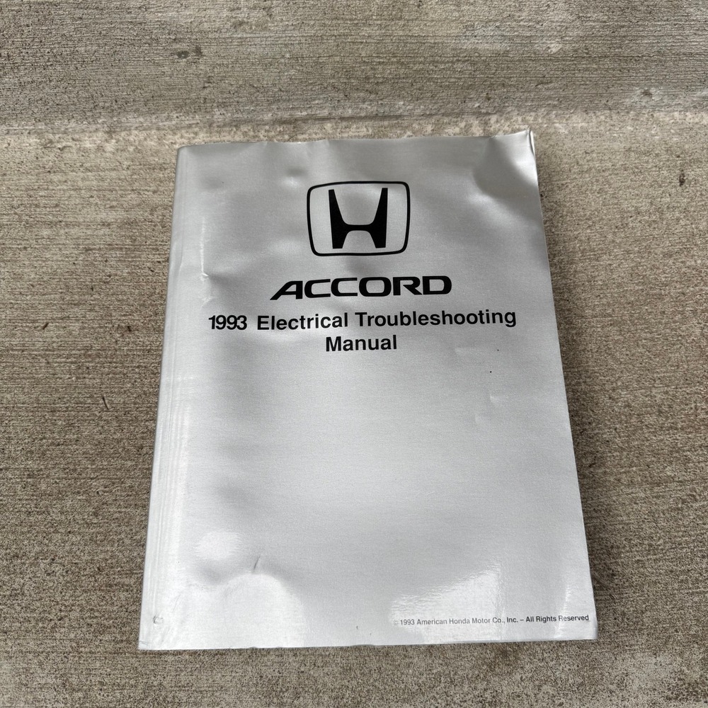 1993 Honda Accord Electrical Troubleshooting Manual OEM 411 Pages